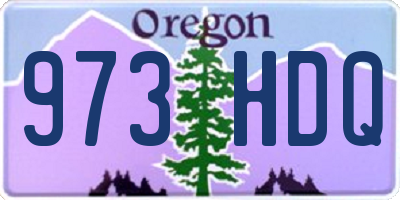 OR license plate 973HDQ
