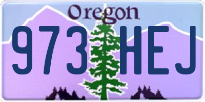 OR license plate 973HEJ