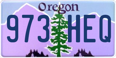 OR license plate 973HEQ