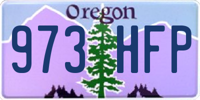 OR license plate 973HFP