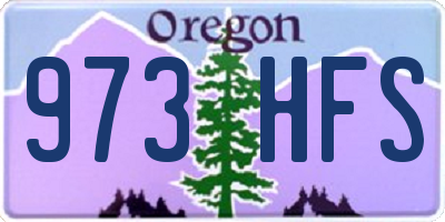 OR license plate 973HFS