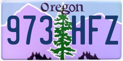 OR license plate 973HFZ