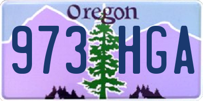 OR license plate 973HGA