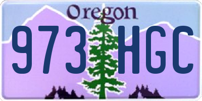 OR license plate 973HGC