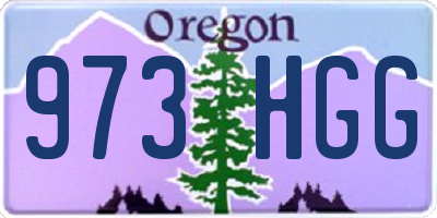 OR license plate 973HGG
