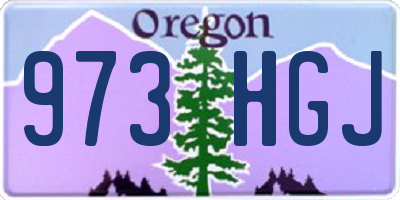 OR license plate 973HGJ