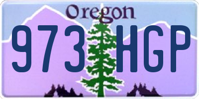 OR license plate 973HGP