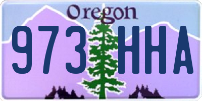 OR license plate 973HHA