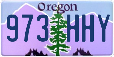 OR license plate 973HHY