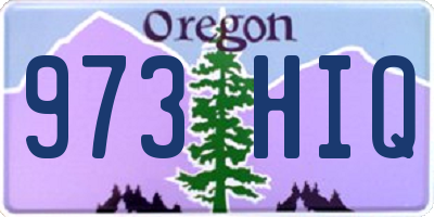 OR license plate 973HIQ