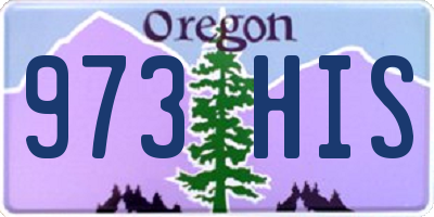 OR license plate 973HIS