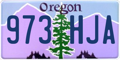 OR license plate 973HJA