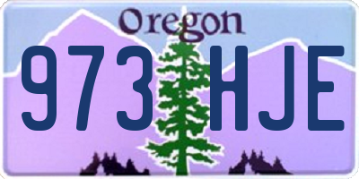 OR license plate 973HJE