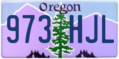 OR license plate 973HJL