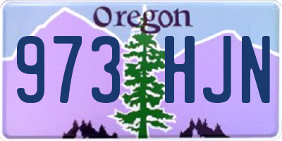 OR license plate 973HJN