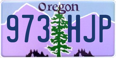 OR license plate 973HJP