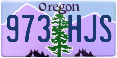 OR license plate 973HJS