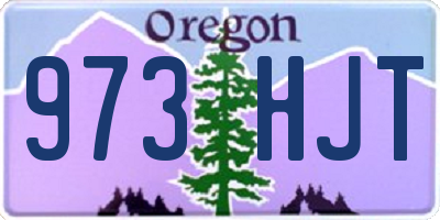 OR license plate 973HJT