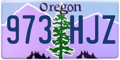 OR license plate 973HJZ