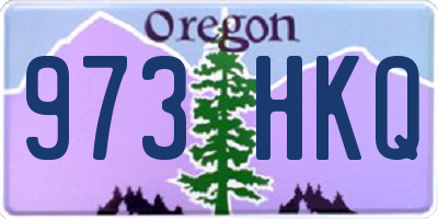 OR license plate 973HKQ
