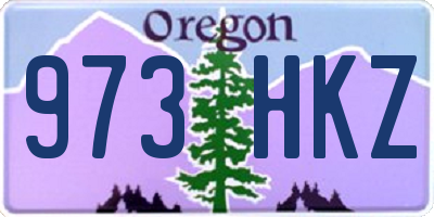 OR license plate 973HKZ