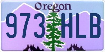 OR license plate 973HLB