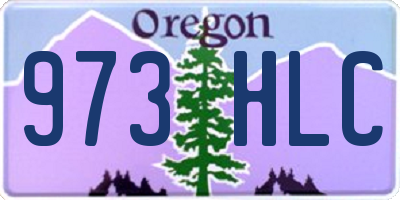 OR license plate 973HLC