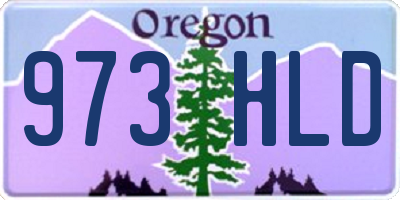 OR license plate 973HLD