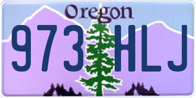 OR license plate 973HLJ