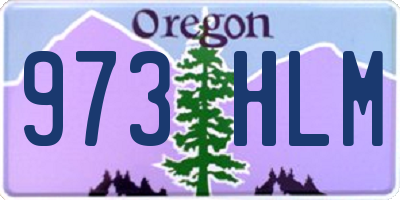 OR license plate 973HLM