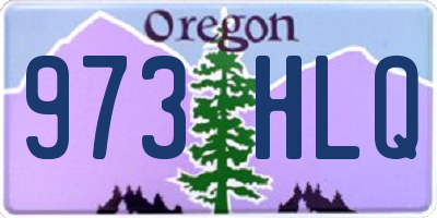 OR license plate 973HLQ