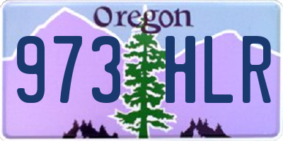 OR license plate 973HLR