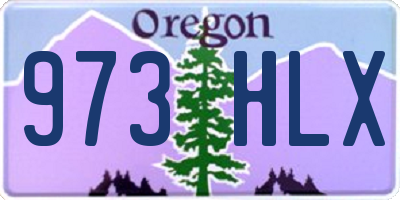 OR license plate 973HLX