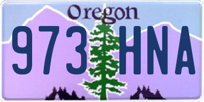 OR license plate 973HNA