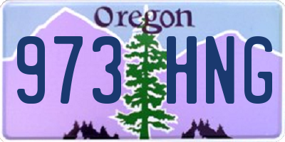 OR license plate 973HNG