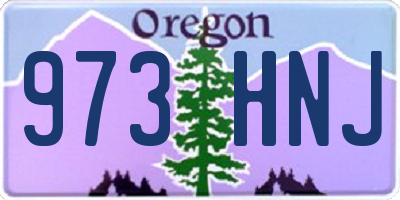 OR license plate 973HNJ