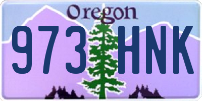 OR license plate 973HNK