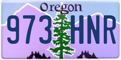 OR license plate 973HNR