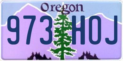 OR license plate 973HOJ