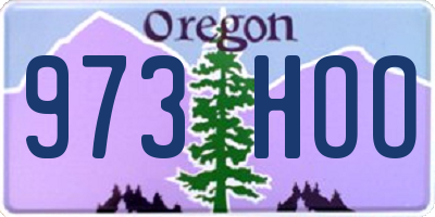 OR license plate 973HOO