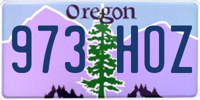 OR license plate 973HOZ