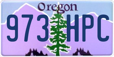 OR license plate 973HPC