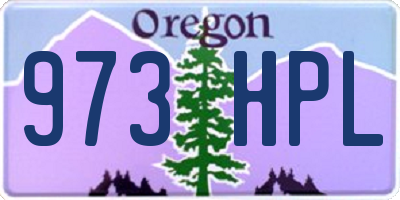 OR license plate 973HPL