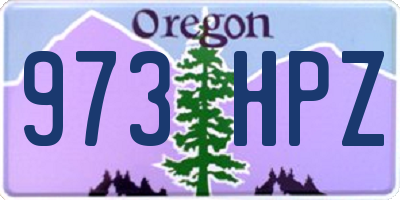 OR license plate 973HPZ