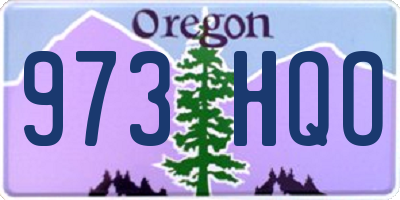 OR license plate 973HQO