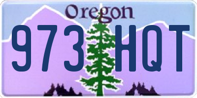 OR license plate 973HQT
