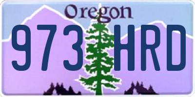 OR license plate 973HRD