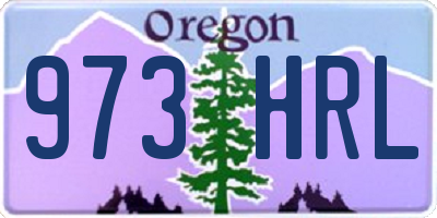 OR license plate 973HRL