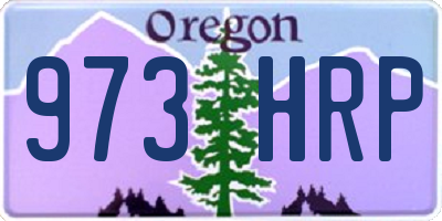 OR license plate 973HRP