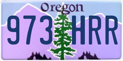 OR license plate 973HRR
